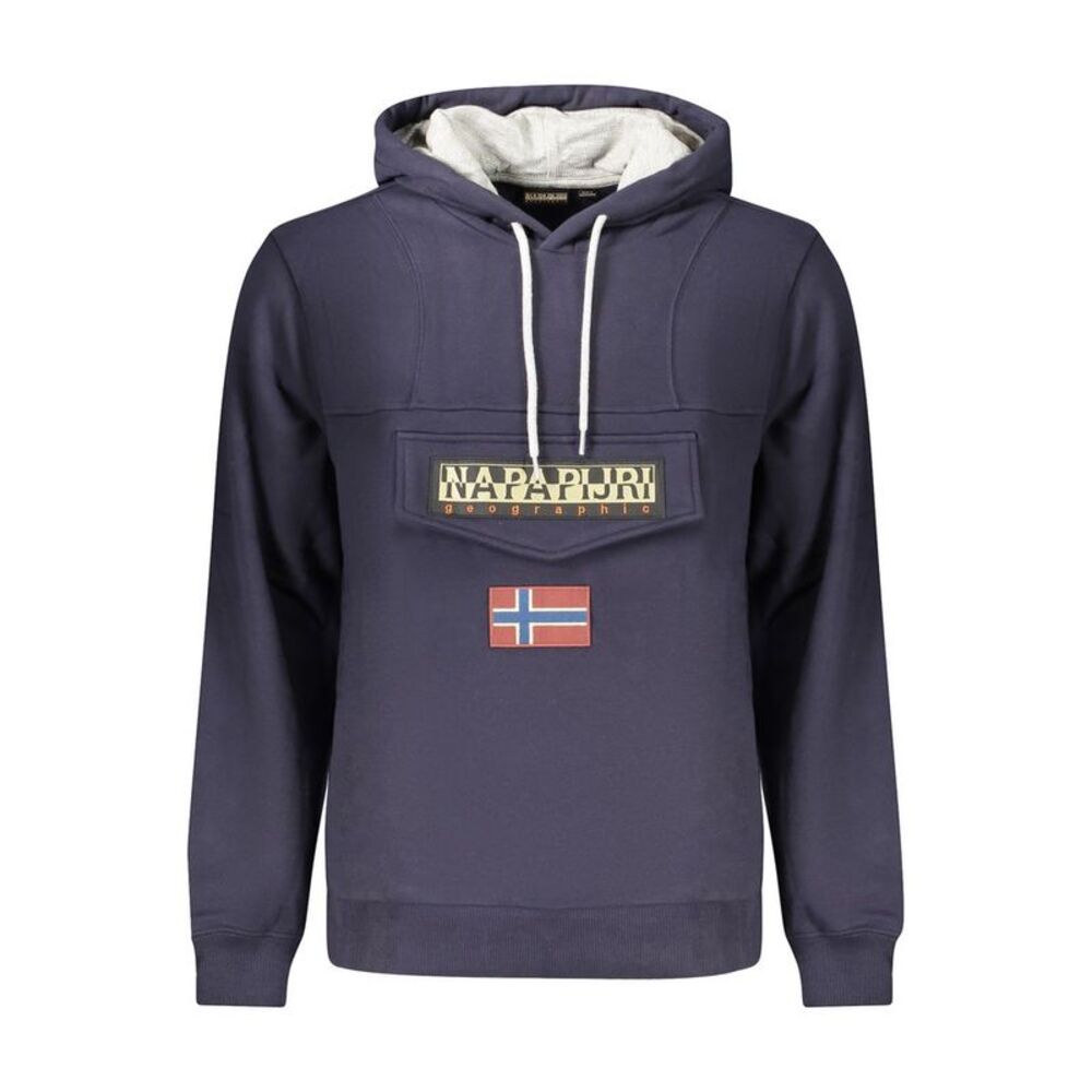 Napapijri Blue Cotton Mens Men's Sweatshirt